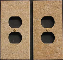Tiled in ceramic receptacle covers
