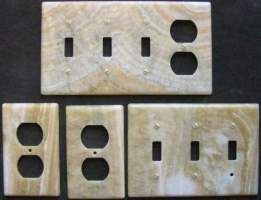 Honey Onyx switch plates