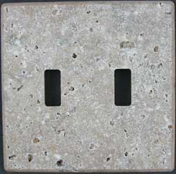 Noce Tumbled Travertine switchplate